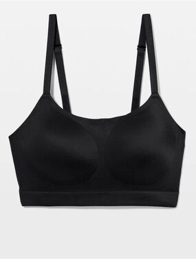 Soma Enbliss Adjustable Bralette Size Medium Black Wireless Cross back Multiway